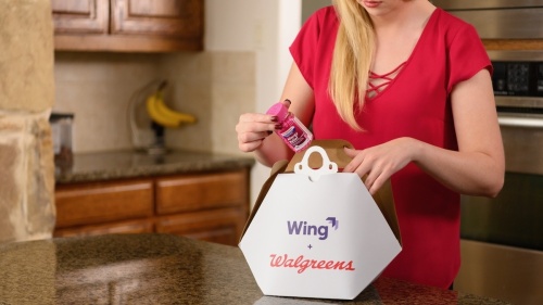 Drone delivery company Wing, a subsidiary of Google’s parent company, Alphabet, has announced that its drone delivery service will launch on April 7. (Courtesy Wing)