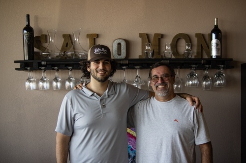 Sal-O-Mon owner Oscar Gomez stands with his son Angel. They relocated the restaurant in February. (Photos by Warren Brown/Community Impact Newspaper)