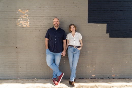 Owners Paige and Andy Lujan anticipate opening The Upside Pub this summer on North Shepherd Drive. (Courtesy Dylan McEwan)