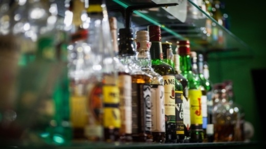 Liquor bottles