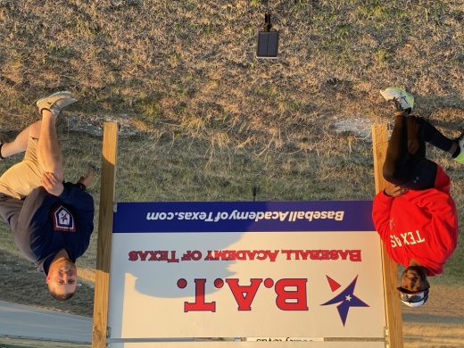 From left: Merrell Ligons and Joel Harrison founded Baseball Academy of Texas in 2021. 	(Photos by Brian Rash/Community Impact Newspaper)