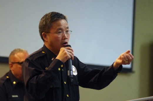 Sgt. Paul Thai will help oversee the new initiative, and he is also a member of the Neighborhood Police Team. (Alexander Willis/Community Impact Newspaper)