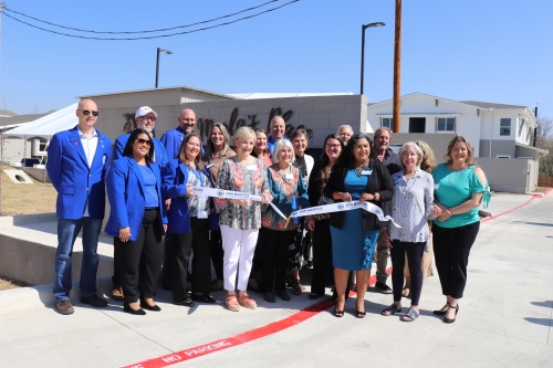 The Hays-Caldwell Women's Center and the San Marcos Area Chamber of Commerce celebrated the completion of Marla's Place on March 25. (Zara Flores/Community Impact Newspaper)