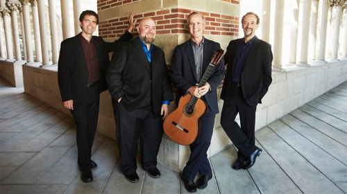 The Los Angeles Guitar Quartet will perform at the Franklin Theatre on April 8-9. The performance is one of a slate the Heritage Foundation of Williamson County and Jackson National Life Insurance Co. announced April 6 as part of the venue's 2022 Great Performances and Franklin Theatre Live series.  (Courtesy Heritage Foundation of Williamson County)