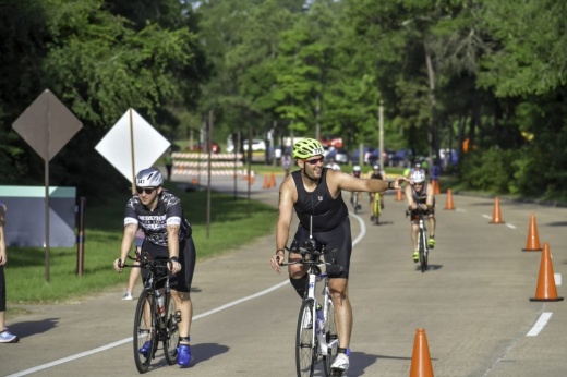 The Woodforest Bank Triathlon will be held May 7. (Courtesy The Woodlands Township)