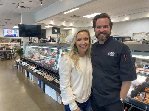 Katie and Clayton Flurry opened Flurry's Market + Provisions in December. (Photos by Samantha Douty/ Community Impact Newspaper)