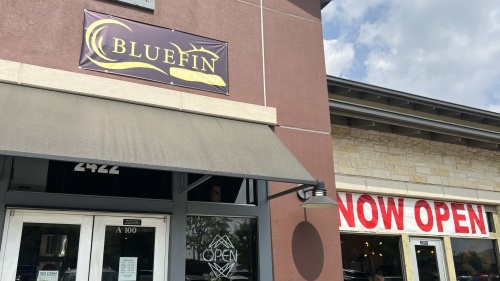 The Lakeway restaurant is the second location for Bluefin Sushi Bar & Ramen, with the original location in Sunset Valley in Southwest Austin. (Grace Dickens/Community Impact Newspaper) 