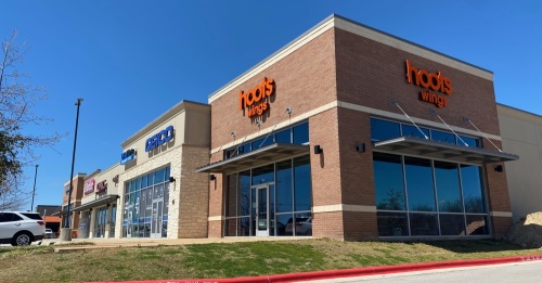 The opening of Hoots Wings at 2200 E. Palm Valley Blvd., Ste. 125, Round Rock, has been delayed from a planned March opening, according to a company representative. (Brooke Sjoberg/Community Impact Newspaper)