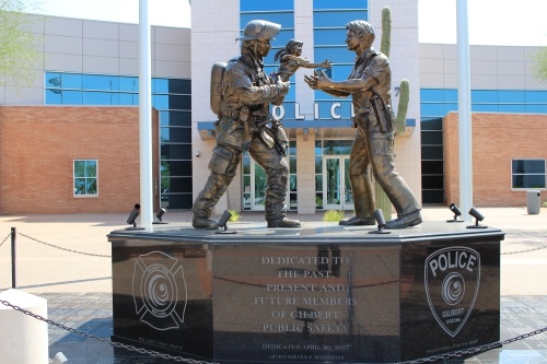 Gilbert Public Safety statue