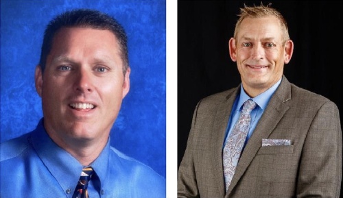 Lance Moffett (left) and David Pierce have been appointed to director of athletics and deputy academic officer, respectively. (Courtesy Hays CISD)