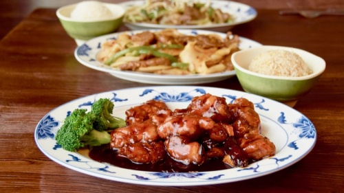 three plates of Zhao Star China Bistro food