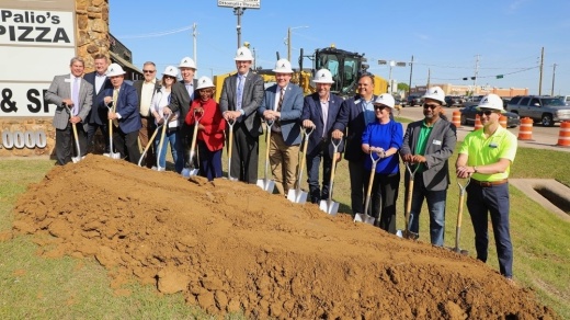 US 380 groundbreaking ceremony on April 19. (Courtesy Denton County Commissioners Court)
