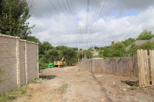 Work on the trail connector began in late March. (Courtesy Austin Public Works)
