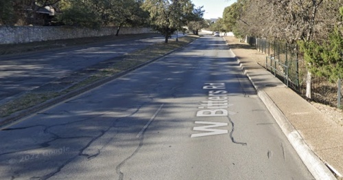 A portion of Bitters Road in the Inwood neighborhood is proposed to receive road and sidewalk improvements as part of the city of San Antonio’s $1.2 billion bond issue, which voters will consider in the May 7 election. Early voting kicked off April 25. (Courtesy Google Streets)