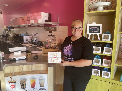 Catherine Forlasto said she knows she embodies qualities of a store manager, but it is her sweet tooth that she said sets her apart from others. (Katelyn Reinhart/Community Impact Newspaper)