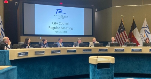 The city of Richardson presented an updated timeline to City Council at its April 25 meeting for creating the fiscal year 2022-23 budget. (Jackson King/Community Impact Newspaper)