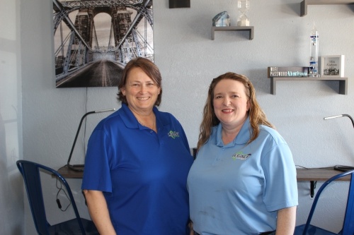 Cars Complete was turned into Legacy Auto Repair when Emily (right) and Leona McCleskey bought it in 2021. (Maegan Kirby/Community Impact Newspaper)