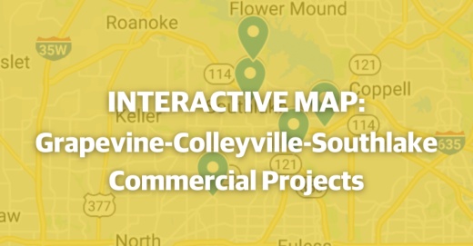 Google Maps screenshot of the Grapevine, Colleyville and Southlake area