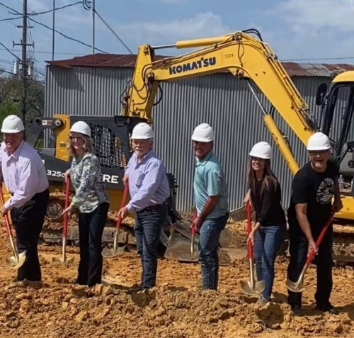 Pain Train Salsa breaks ground on new location in Tomball. (Courtesy Pain Train Salsa)