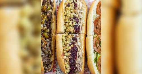 Capriotti's signature sandwich is The Bobbie and features stuffing, cranberry and turkey. (Courtesy Capriotti's)