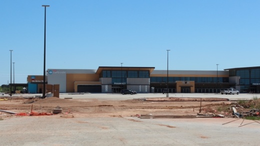 H-E-B is the anchor of the Magnolia Place development, a mixed-use project underway by Stratus Properties. (Anna Lotz/Community Impact Newspaper)