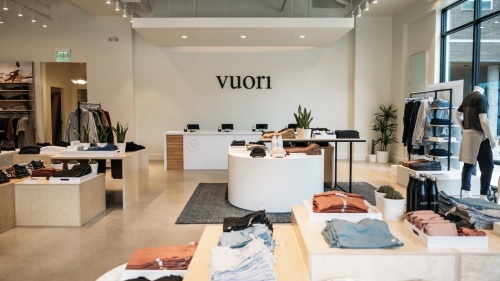 Vuori's store at Domain Northside carries active wear for men and women. (Courtesy Vuori)
