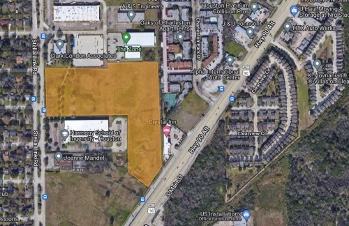 Affordable single-family homes are to be developed along Stella Link Road. (Screenshot courtesy Google Maps)