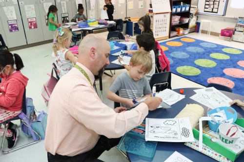 Pearland ISD Superintendent Larry Berger said visiting campuses is the highlight of his day because everything on the campuses affects students. (Courtesy Pearland ISD)