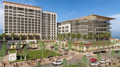 Hotel Miramar, a boutique hotel, will be part of the Lakeside Village development. (Courtesy Realty Capital Management)