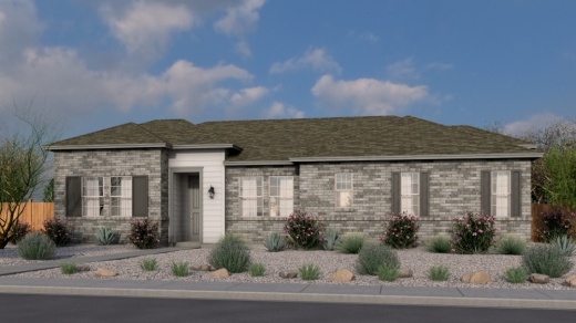 rendering of one-story house