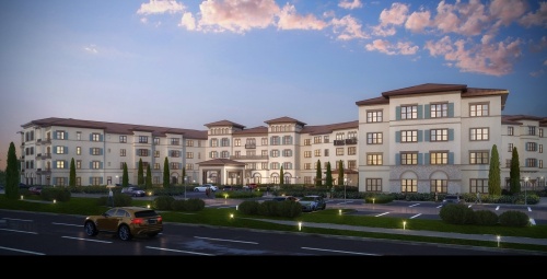 Grand Living at Tuscan Lakes will open by spring 2023 in League City. (Rendering courtesy Grand Living)