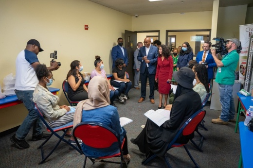 Harris County Judge Lina Hidalgo announced the new initiative at Change Happens on May 5. (Courtesy Harris County Judge's Office)