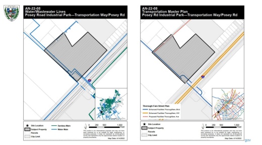 The zoning changes would allow for a significant increase in commercial and industrial development on the outskirts of San Marcos. (Document courtesy City of San Marcos)