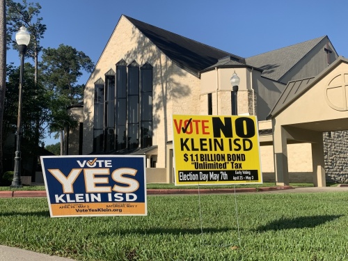 Voters approved propositions A and B, but failed to pass propositions C and D for Klein ISD. (Emily Lincke/Community Impact Newspaper)