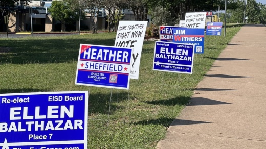Early voting totals were posted by the Travis County Clerk around 7 p.m. on May 7. (Grace Dickens/Community Impact Newspaper) 