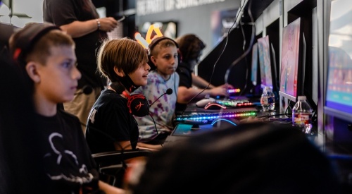The arena will allow the latest games and gaming devices to be accessible to student esport atheletes. (Courtesy Belong Gaming Arenas)