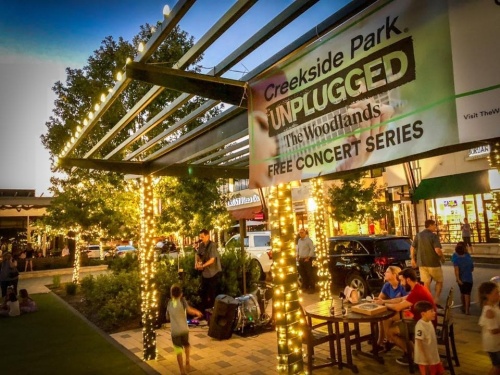The free concert series Creekside Park Unplugged hosted by The Howard Hughes Corp. returns on Wednesday nights from 6 to 8 p.m. at Creekside Park Village Green in The Woodlands.  (Courtesy The Howard Hughes Corp.)