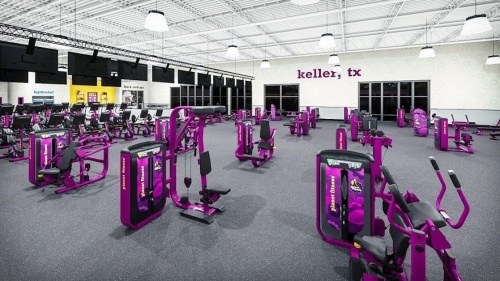 Inside of Planet Fitness in Keller