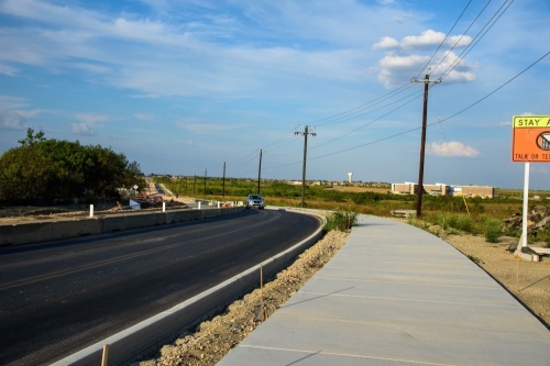 Construction on Klein Road has been ongoing since February 2019. The project was halted after portions of the road began experiencing failures ahead of paving. (Courtesy city of New Braunfels)