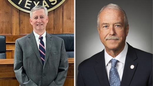New Mayor Dusty Thiele (left) will be sworn in at a special Katy City Council meeting May 13, and former Mayor Bill Hastings (right) will be recognized by council members and city staff. (Courtesy city of Katy/Dusty Thiele)