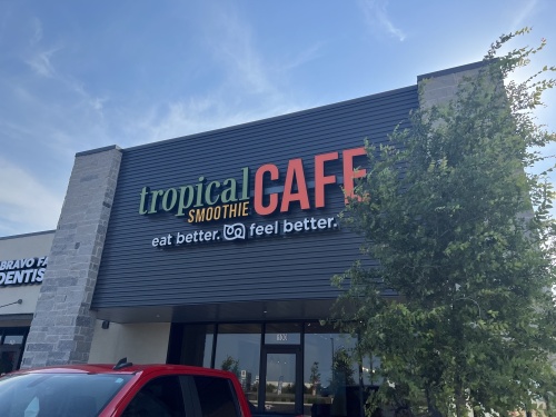 Tropical Smoothie Cafe is now open at 4460 FM 1626, Ste. 100, Kyle. (Zara Flores/Community Impact Newspaper)
