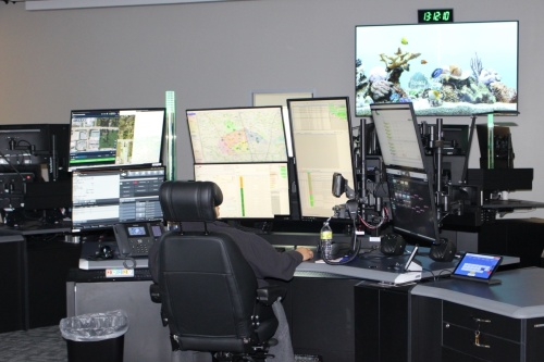 Harris County Emergency Services District No. 11's new 911 call center has been fully operational since April as the remainder of the first phase of the district's new 43-acre nears completion. (Wesley Gardner/Community Impact Newspaper)