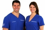 Kousouli Chiropractic Health & Wellness Inc. opened May 1, 2021, and is celebrating its first anniversary in Franklin. In this picture (left) is Theodore Kousouli and his wife, Christina Kousouli, partners in the business. (Courtesy Kousouli Chiropractic Health & Wellness Inc.)