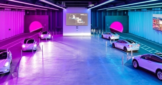 Pflugerville, Texas-based Boring Co., founded by billionaire businessman Elon Musk, proposes building an underground tunnel between the San Antonio International Airport and downtown. The company built a tunnel, or hyperloop, in central Las Vegas, as seen here. (Courtesy The Boring Co.)