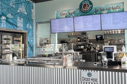 The second Vivel Crepes location opened in May. (Grace Dickens/Community Impact Newspaper)