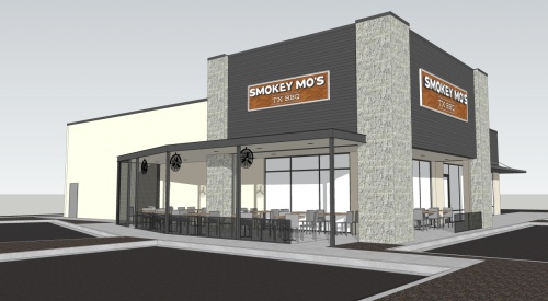 A new Smokey Mo's TX BBQ will open in October at 4500 S. FM 1626, Ste. 200, Kyle. (Rendering courtesy Smokey Mo's TX BBQ)
