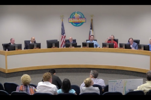 Pearland property owners looking to rent out their property as a short-term rental, such as on Airbnb or Vrbo, could have to pay $175 in fees first. (Screenshot via Pearland City Council stream)