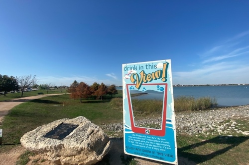 During construction of the facilities, people using the lake and its trail had to park at the south side of Lake Pflugerville. (Brian Rash/Community Impact Newspaper)