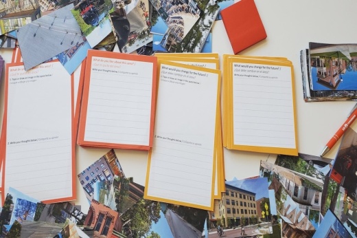 Residents provided input for the Rolling Oaks area and what they would like to see developed in the future. (Jarrett Whitener/Community Impact Newspaper)