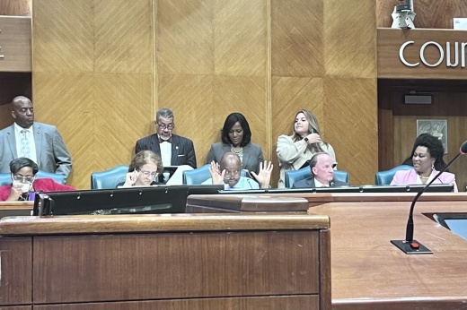 Mayor Sylvester Turner cracked down on the amendments made by council members for the 2022-23 budget. (Sofia Gonzalez/Community Impact Newspaper)